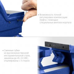 Индустриальные слесарные тиски ЗУБР Профессионал, 125 мм 32703-125_z01