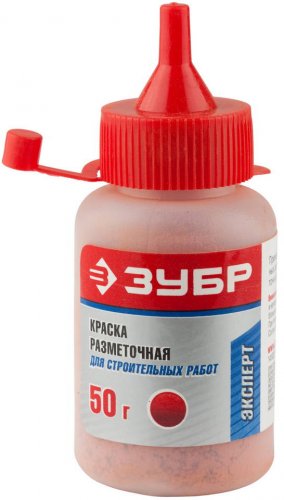 Краска разметочная для строительных работ (красная) 50 г ЗУБР 4-06405-2_z01