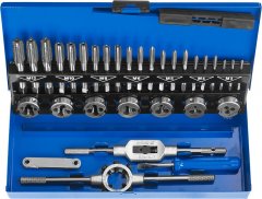 Набор метчиков и плашек ЗУБР ПРОФЕССИОНАЛ сталь Р6М5, 32 предмета 28110-H32