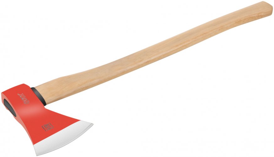 Топор кованая усиленная сталь, деревянная длинная ручка 1250 гр. FIT 46112