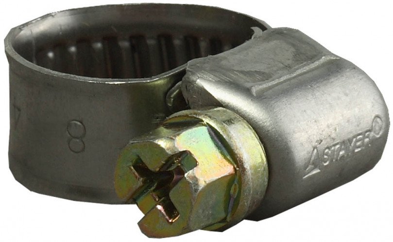 Хомуты из нержавеющей стали, 8-14 мм, 5 шт, STAYER PROFI 3783-08-14
