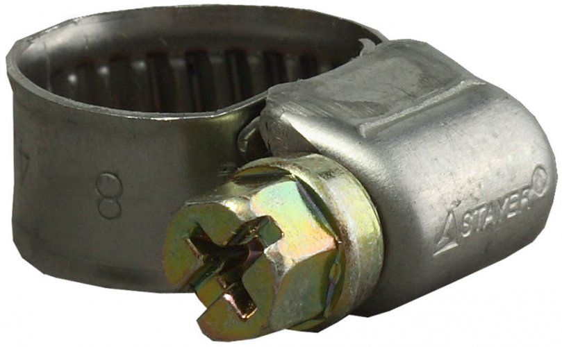 Хомуты из нержавеющей стали, 8-14 мм, 5 шт, STAYER PROFI 3783-08-14