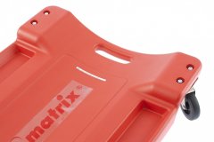 Лежак ремонтный на шести колесах, 1000 х 475 х 128 мм, пластиковый Matrix 567485