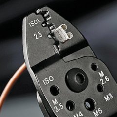 Клещи зажимные для опрессовки с черной лакировкой 240 мм, KNIPEX, ( KN-9732240SB )