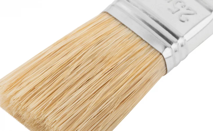 Кисть флейцевая, натур. щетина, 55% топс, лакиров.ручка, ширина 25 мм MASTER COLOR 30-0011