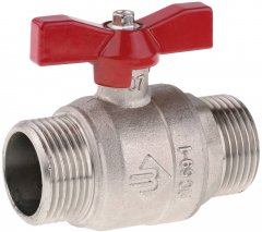 Шаровой полнопроходной кран для трубопровода ЗУБР 3/4" 51355-N-3/4