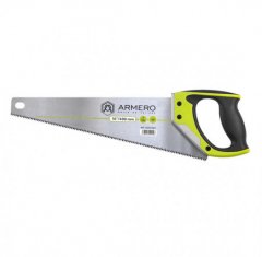 Ножовка по дереву, 400мм, 3d, средний зуб, ал. Защита , ARMERO, ( A531/401 )