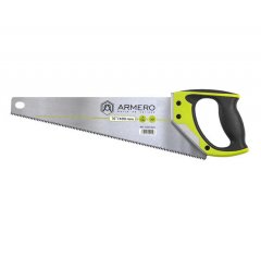 Ножовка по дереву, 400мм, 3d, средний зуб, ал. Защита , ARMERO, ( A531/401 )