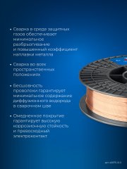 ЗУБР О-СП, d 1.0 мм, 5 кг, омеднённая сварочная проволока, тип ER70S-6 (аналог Св-08Г2С-О), Профессионал (40075-1.0-5)