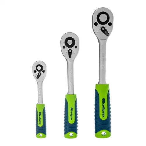 Набор инструментов, 1/2", 3/8", 1/4", пластиковый кейс 172 предм. Сибртех