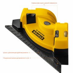 Лазерный угольник для кафеля STAYER SQUARE-8 34928
