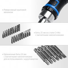 Компакт-38 набор: реверсивная отвертка с насадками 38 шт ЗУБР 25165-H38_z01