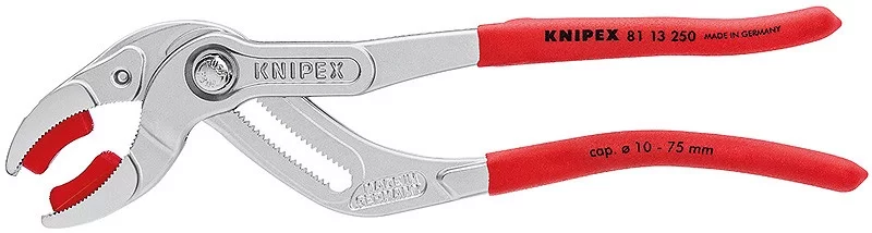 Клещи трубные захватные хромированные 250 мм, KNIPEX, ( KN-8113250SB )