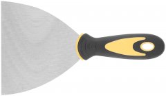 Шпатель, нерж.сталь, прорезиненная ручка 5" (125 мм) FIT 06697