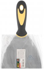 Шпатель, нерж.сталь, прорезиненная ручка 5" (125 мм) FIT 06697
