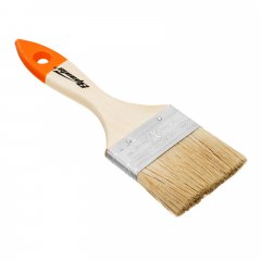 Кисть плоская Slimline 2.5" (63 мм), натуральная щетина, деревянная ручка Sparta 824355