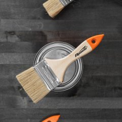 Кисть плоская Slimline 2.5" (63 мм), натуральная щетина, деревянная ручка Sparta 824355