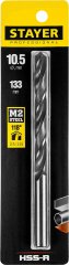 Сверло Professional по металлу HSS-R, (сталь М2, DIN 338, 10.5 мм) STAYER 29602-10.5