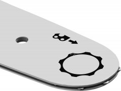 Шина ЗУБР тип 4, шаг 3/8", паз 1.3 мм, 45 см 70204-45