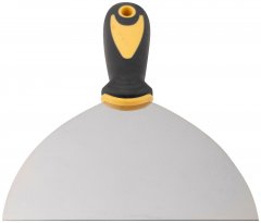 Шпатель, нерж.сталь, прорезиненная ручка 6" (150 мм) FIT 06698