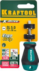 Отвертка KRAFTOOL Х-Drive SL 5x38 250071-5.5-038
