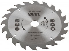 Диск пильный для циркулярных пил по дереву 160 х 20/16 х 20T FIT 37727