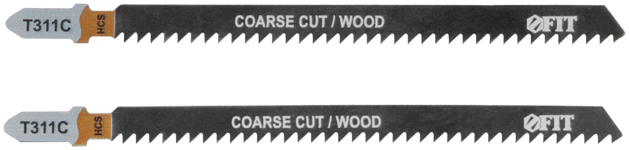 Полотна по дереву, HCS, разведенные, фрезерованные зубья, 126/100/2,5 мм (Т311С), 2 шт. FIT 40883