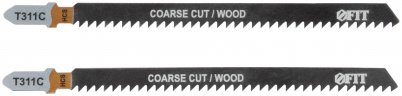 Полотна по дереву, HCS, разведенные, фрезерованные зубья, 126/100/2,5 мм (Т311С), 2 шт. FIT 40883