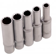 Набор инструментов, 1/2, 1/4, CrV, пластиковый кейс, 76 предметов, двенадцатигранные головки Stels 14116