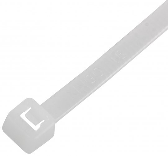Хомуты нейлоновые для проводов, белые 100 шт., 4,8х300 мм FIT 60376