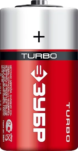 Щелочная батарейка 1.5 В, тип С, 2 шт, Turbo ЗУБР 59215-2C_z01