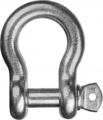Такелажная скоба ЗУБР омегообразная, 1/2" 12.7 мм, 6 шт, оцинкованная 304525-13