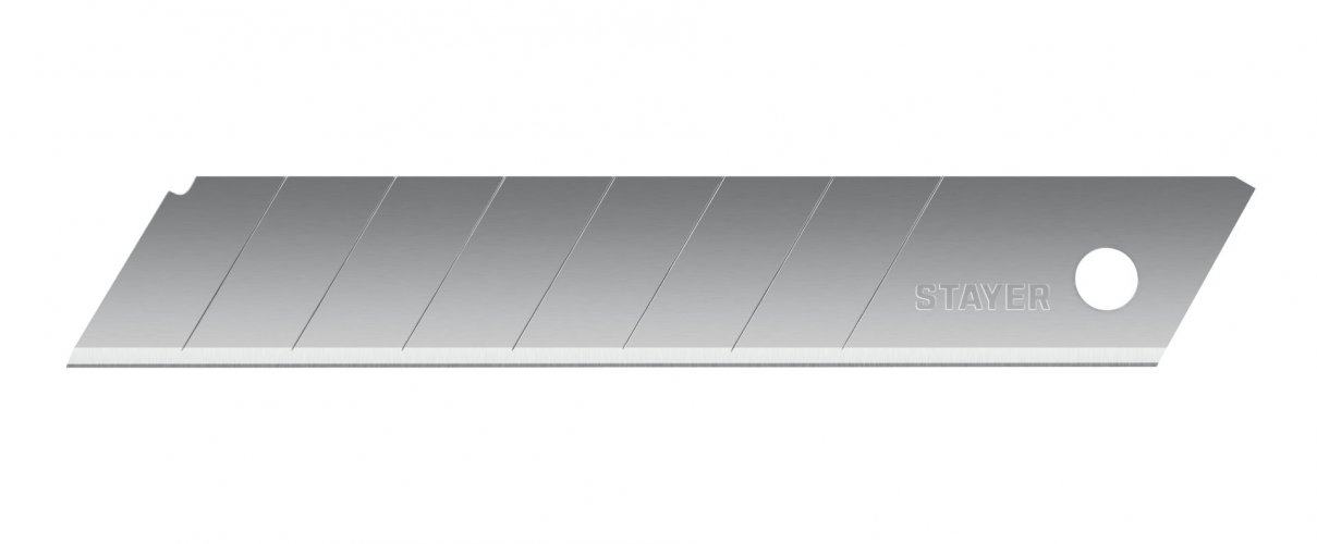 Сегментированные лезвия STAYER Standard 18 мм 10 шт. в боксе 09150-S10