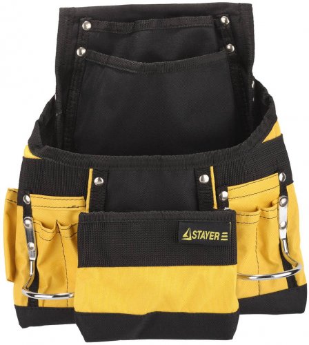Сумка поясная 10 карманов для ручного инструмента STAYER 38605