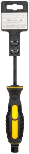 Отверткa ударная, сталь S2, шестигран.жало, боек под ключ, прорезиненная ручка, 6х100 мм SL FIT 55636