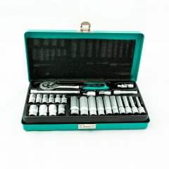 Набор торцевых головок с трещоткой, 1/4, 26 предметов Stels 13574