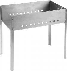 Мангал GRINDA нержавеющая сталь, толщина 1.5 мм, 500x300x500мм 427784