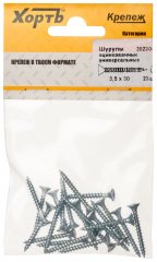 Шурупы оцинкованные, универсальные 3.5 х 30 (23 шт) XВАТ 20230-2