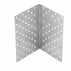 Крепежный уголок равносторонний 2 мм, KUR 80 x 80 x 140 мм Россия Сибртех 46592
