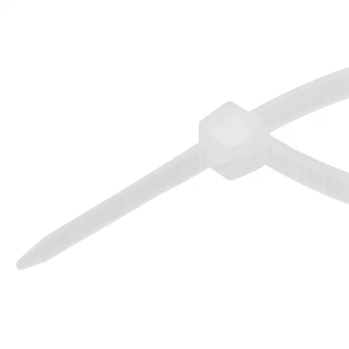 Хомуты, 200 x 4.8 мм, пластиковые, белые, 100 шт Сибртех 45534