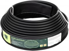 Бордюр "Лента", 10 х 1000 см, полиэтиленовый, черный, Россия, Сибртех 64550