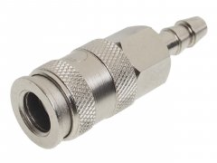 Переходник для компрессора 9.9мм быстросъемный с клапаном "елочка" JTC-D25SHA