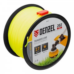 Леска для триммера звезда, 2,7мм х 202м, на DIN катушке FLEX CORD Denzel 96287