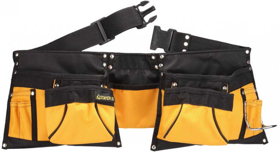 Пояс нейлоновый (12 карманов) для инструментов STAYER 38610