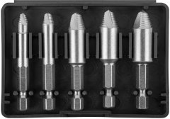 Экстракторы для болтов и шпилек усиленные, HSS сталь, 5 шт. КУРС 36454