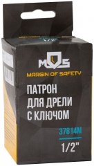 Патрон для дрели с ключом 1/2" (1,5-13 мм) MOS 37814М
