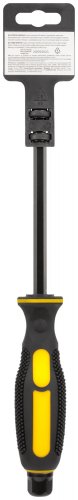 Отверткa ударная, сталь S2, шестигран.жало, боек под ключ, прорезиненная ручка, 8х150 мм SL FIT 55638
