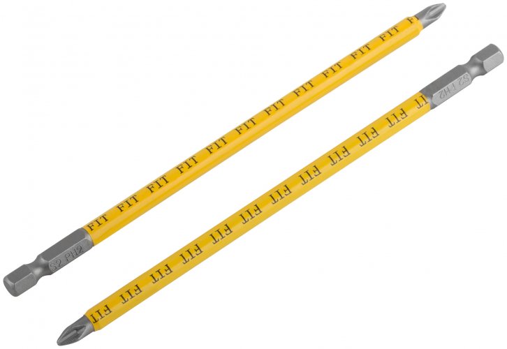 Биты кованые, сталь S2, односторонние 150 мм PH2, 2 шт., блистер FIT 57510