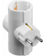 Электрический разветвитель STAYER MAXElectro, 3 гнезда, 16А/220В 55093-3