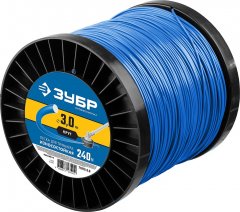 Леска для триммера ЗУБР КРУГ Профессионал 3 мм, 240 м 71015-3.0